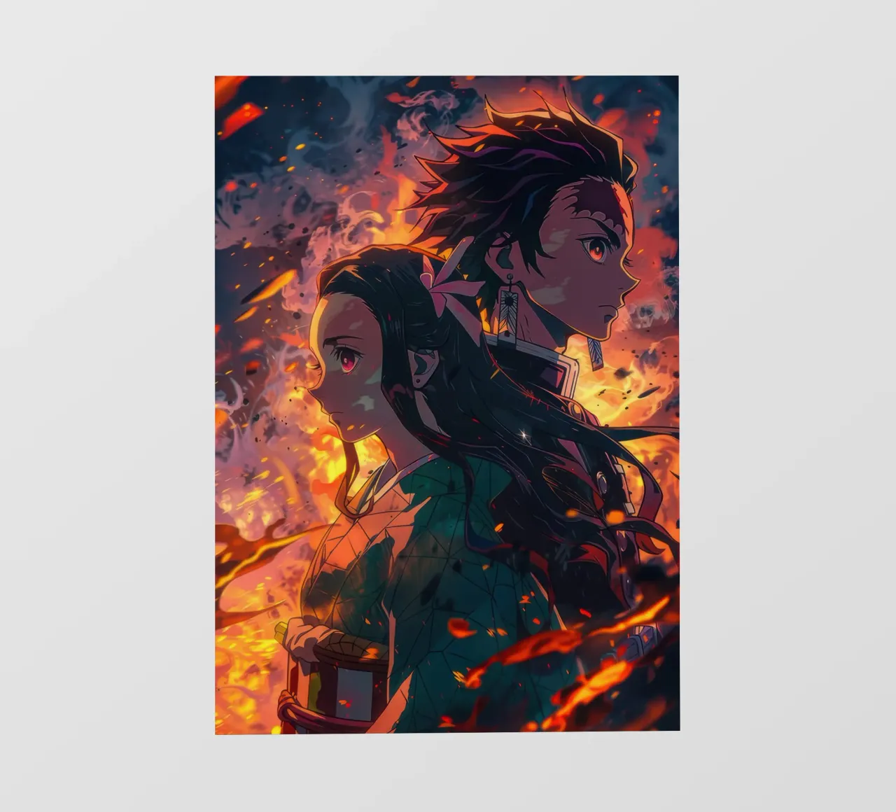 Tanjiro e Nezuko - Uccisore di demoni pellicola backlit da NImenims