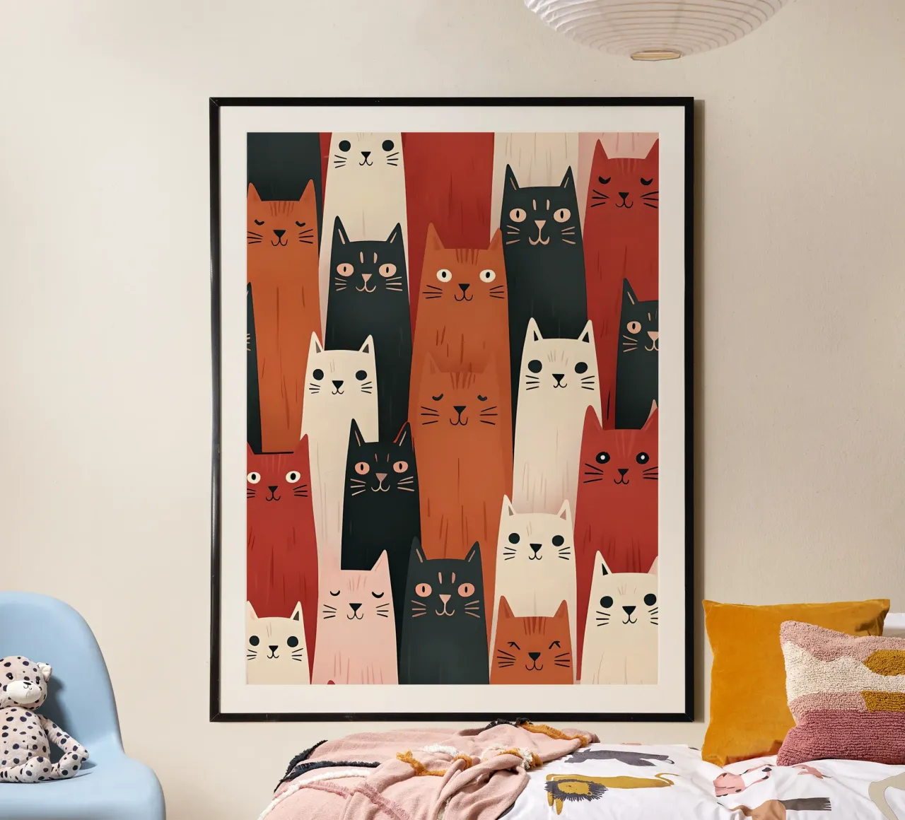 La banda dei gatti poster con telaio in plastica da 🥝 KIWI STORE
