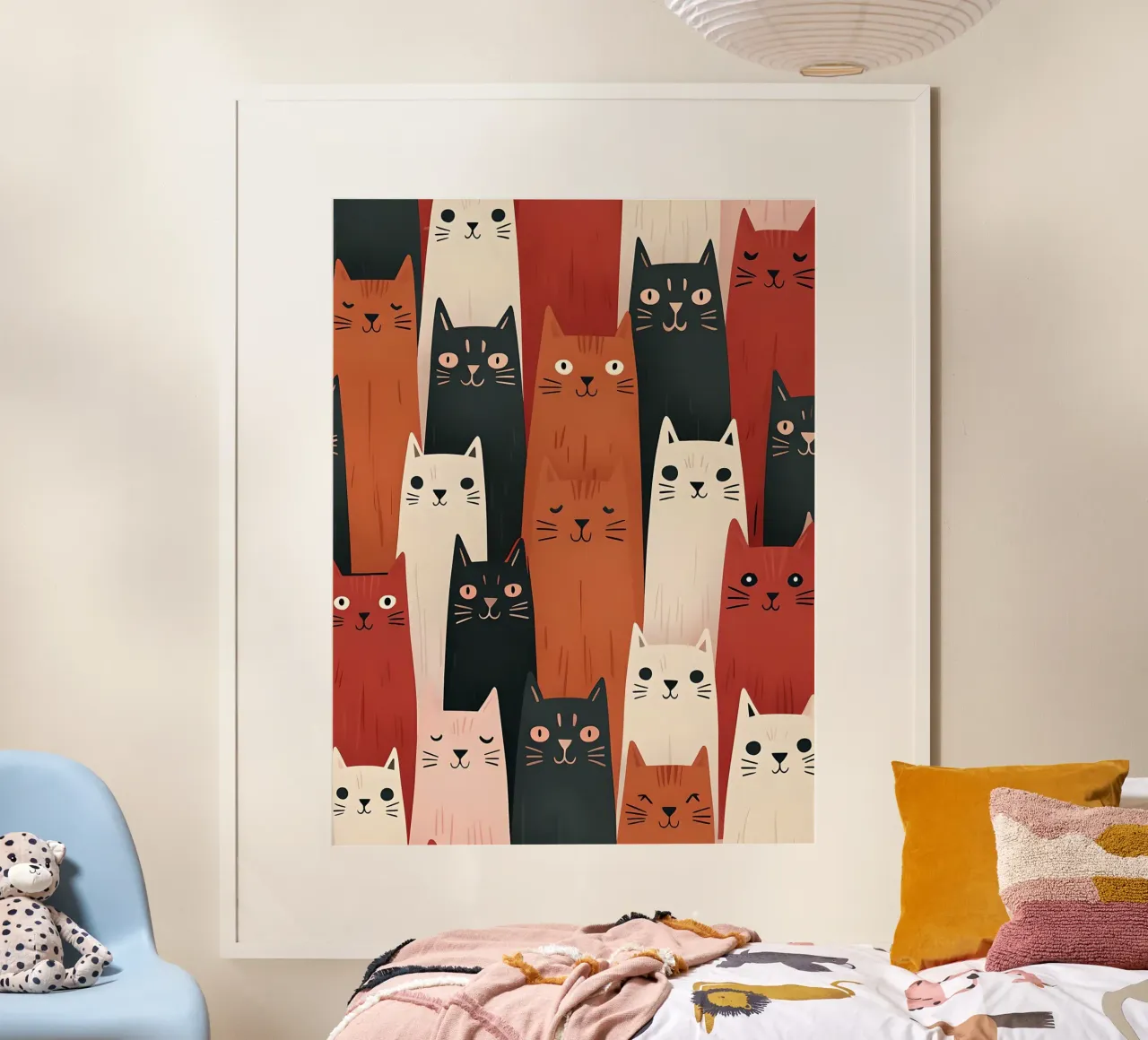 La banda dei gatti poster con telaio in plastica da 🥝 KIWI STORE
