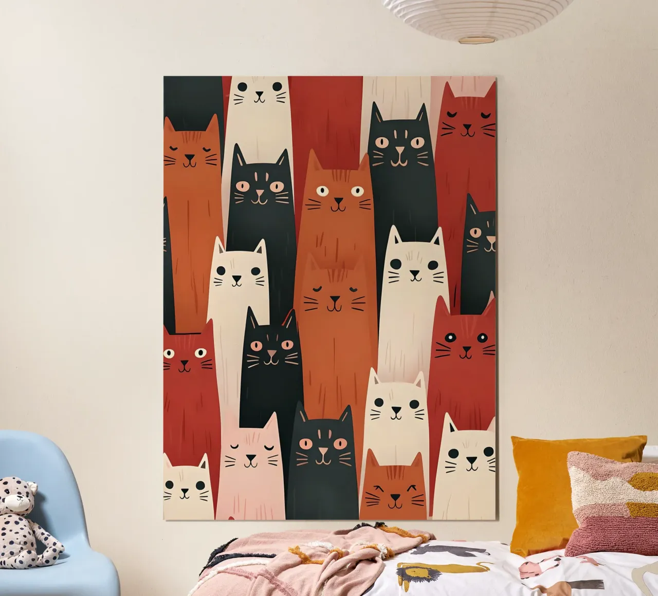 La banda dei gatti poster con telaio in plastica da 🥝 KIWI STORE