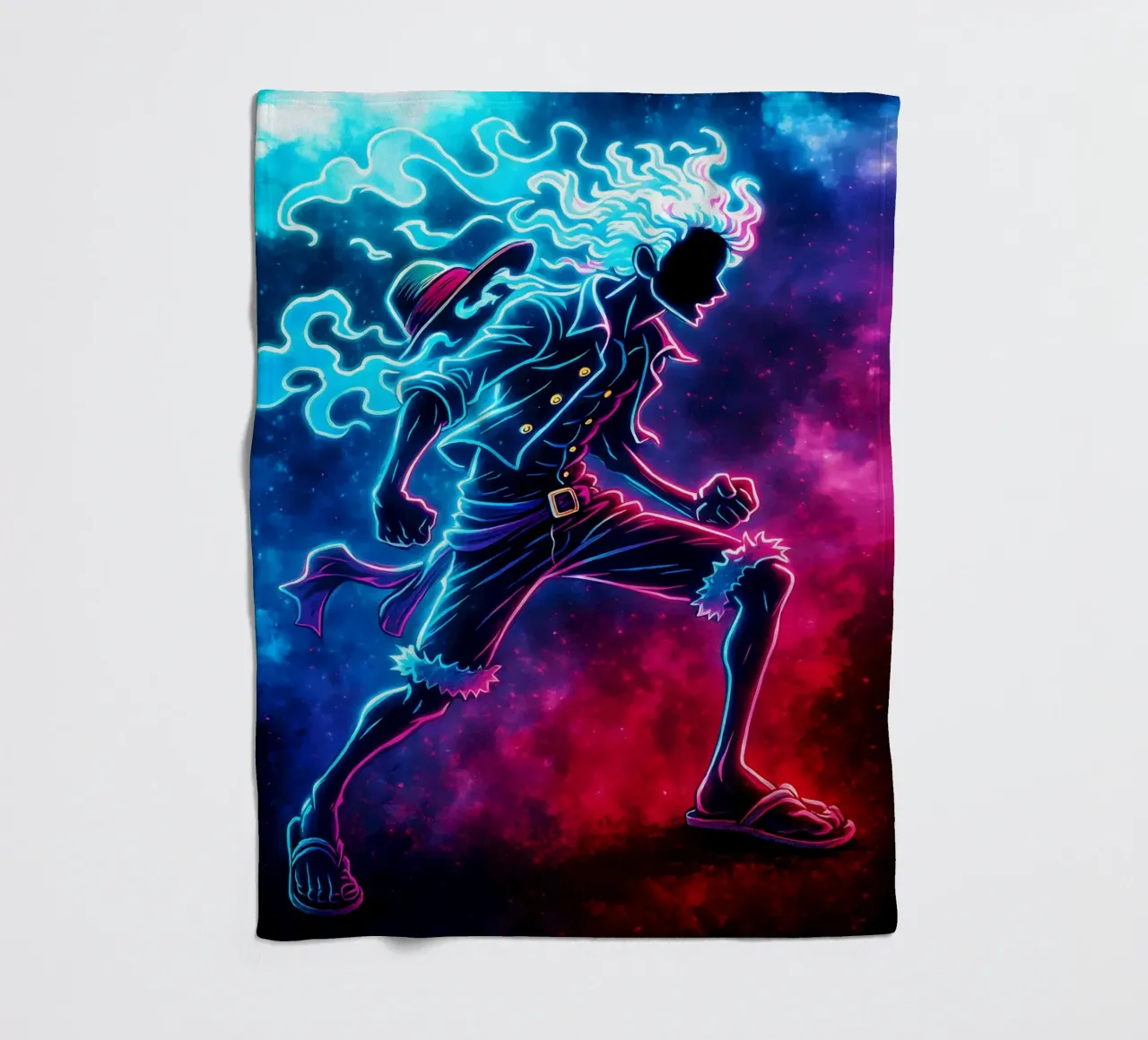 Soul Of One piece Monkey D. Luffy coperta in pile da DGSoulheroes