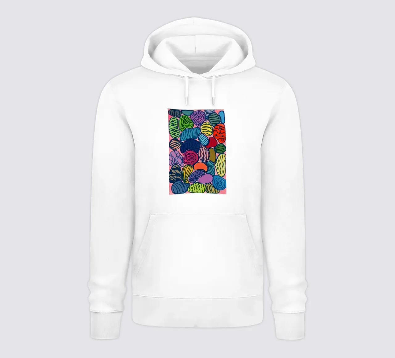 Pietre colorate a motivo felpa con cappuccio da Nica Colorie