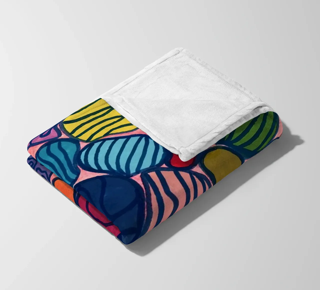 Pietre colorate a motivo coperta in pile da Nica Colorie