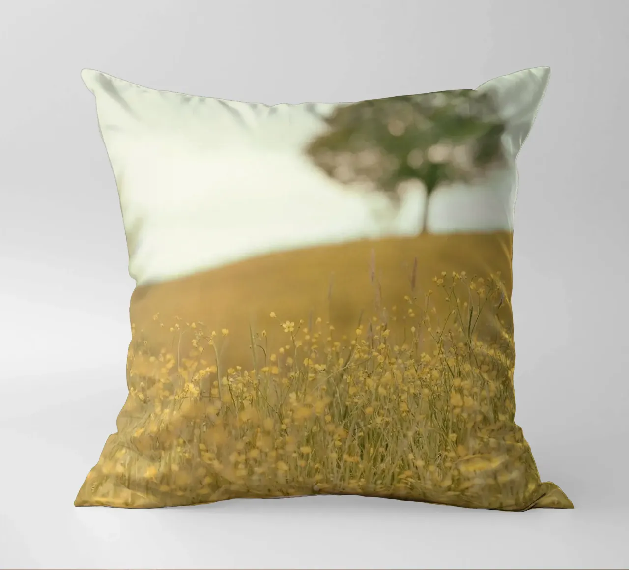 meadow plantlife scenic decorative cushion by animal story home
