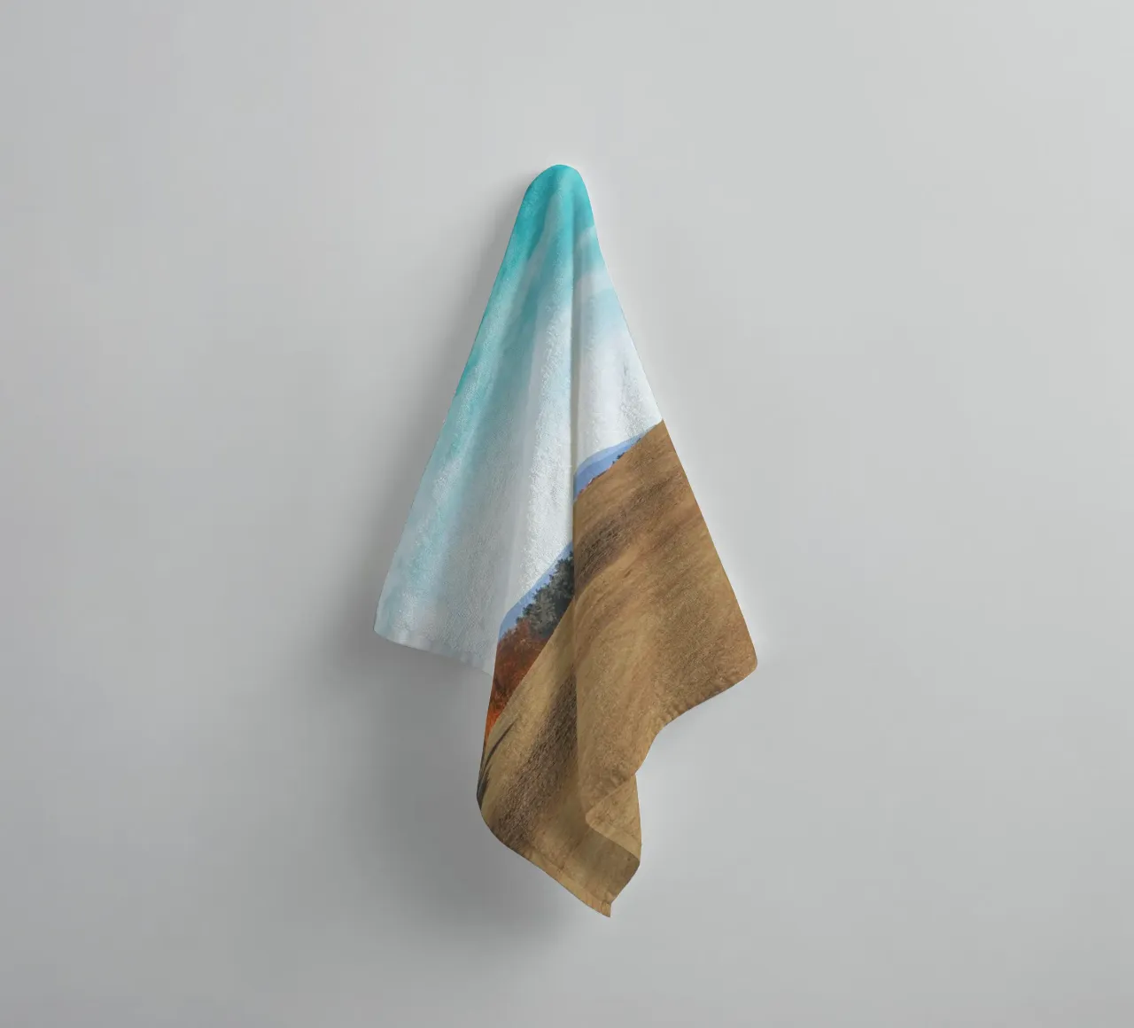landscape tree line woodland towel by cofa home