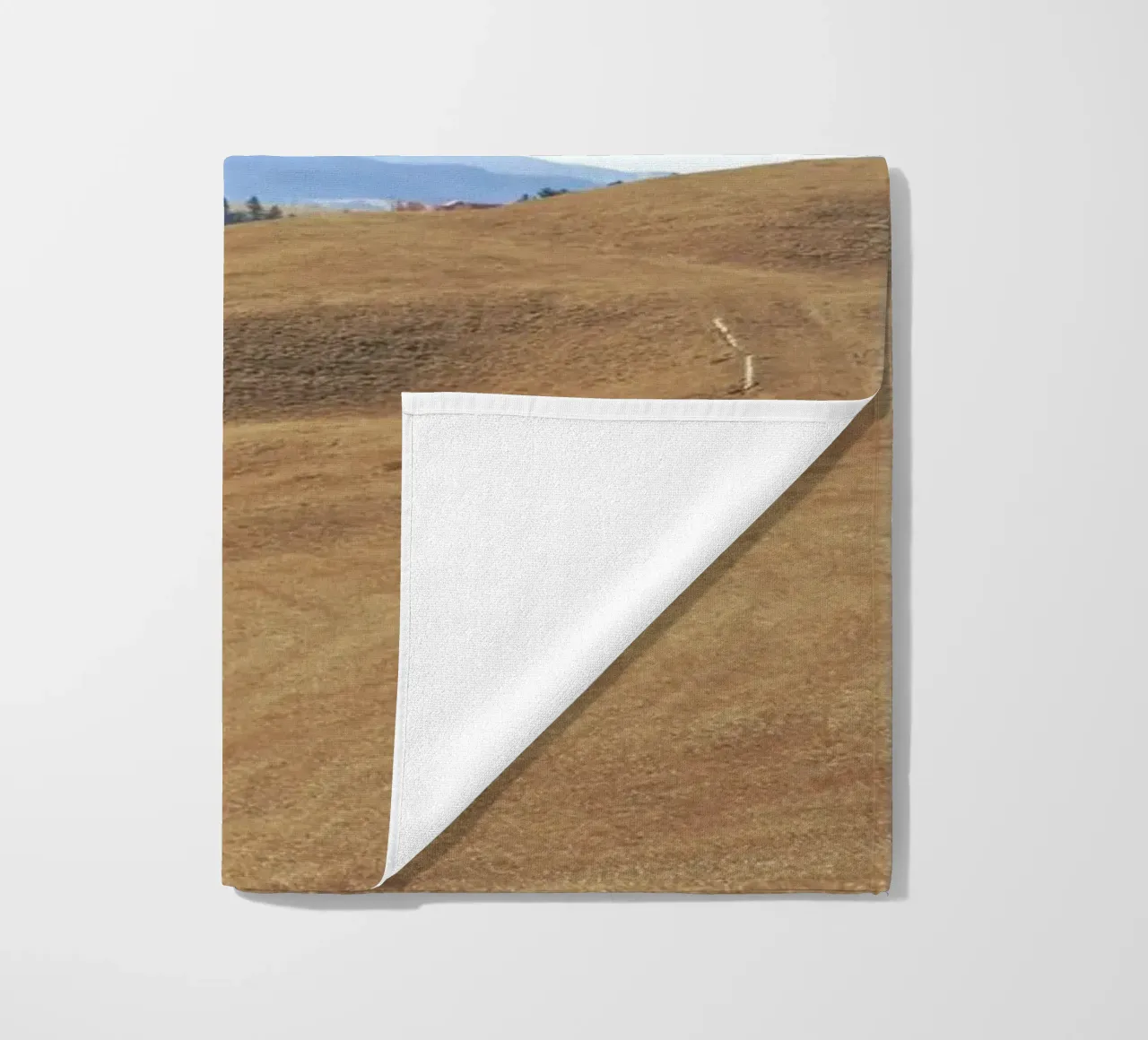 landscape tree line woodland beach towel by cofa home
