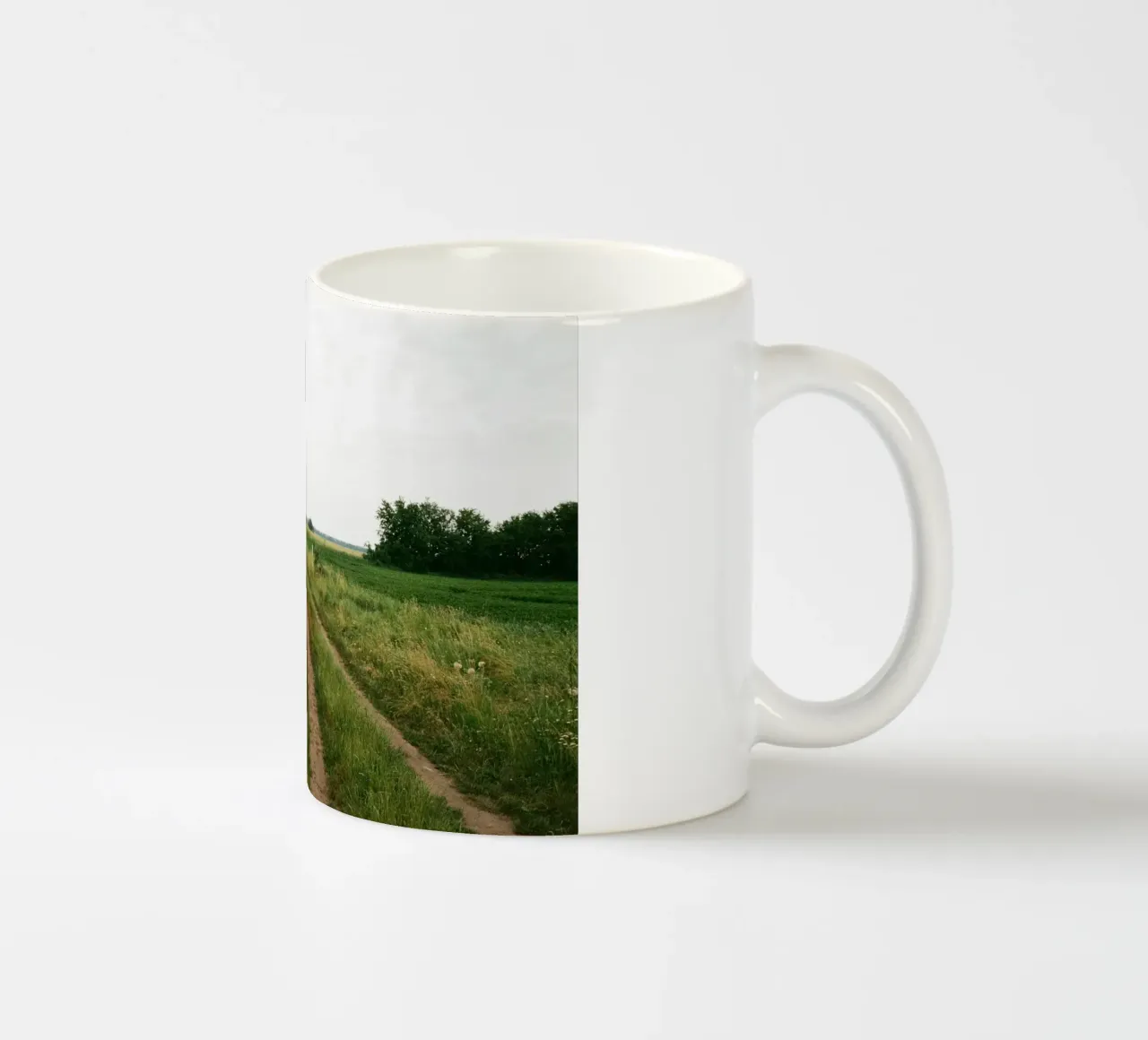 vegetation nature open field tazza in ceramica da cofa home