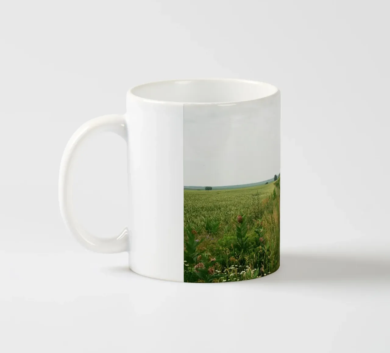 vegetation nature open field tazza in ceramica da cofa home