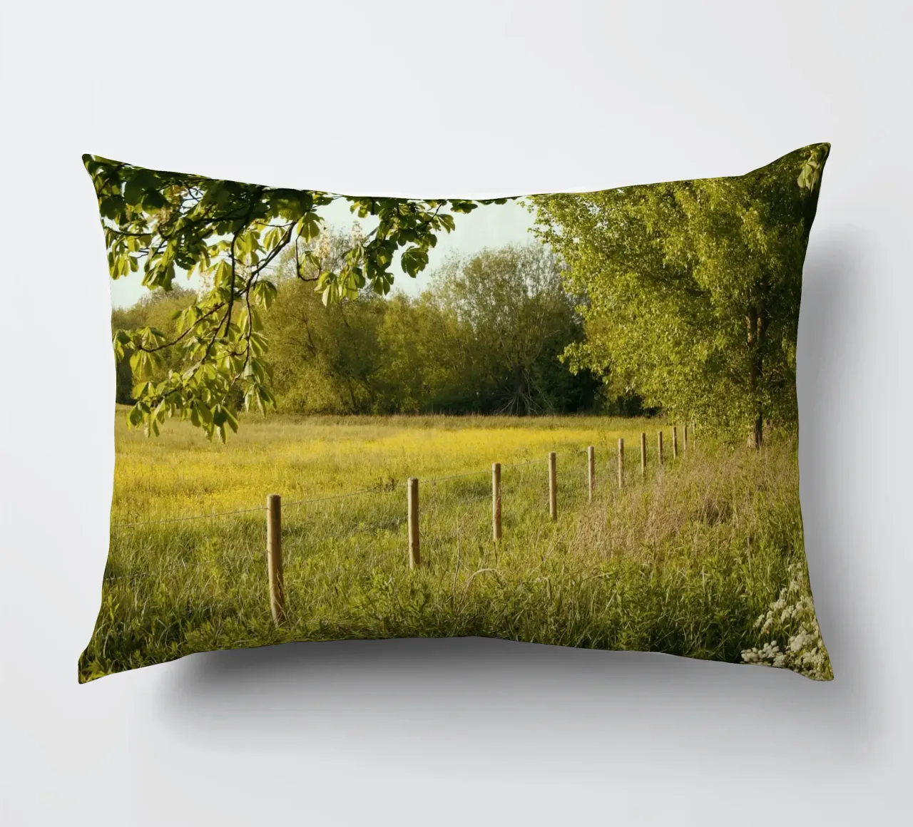 sunlight foliage horizon cuscino da cofa home