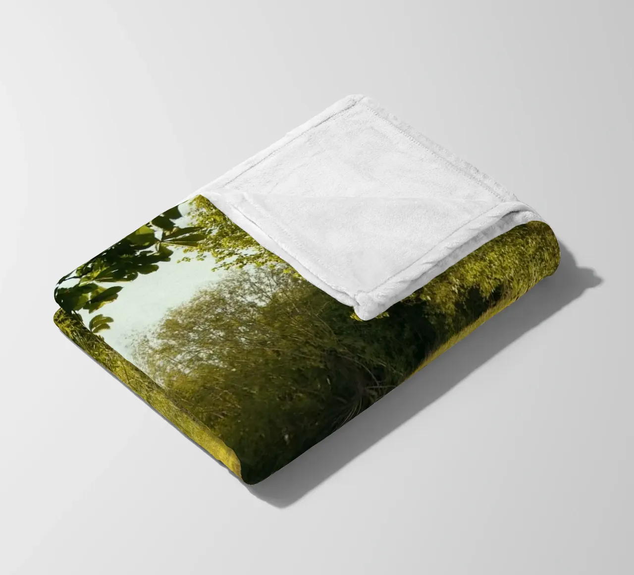 sunlight foliage horizon coperta in pile da cofa home