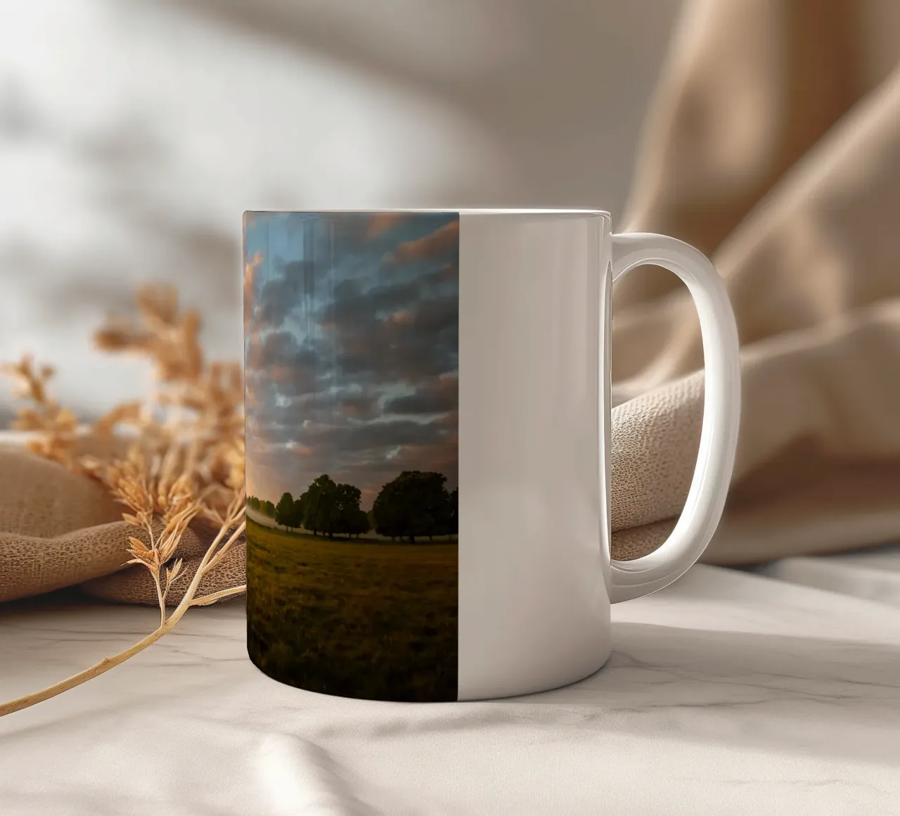 sunlight trees open space tazza in ceramica da animal story home