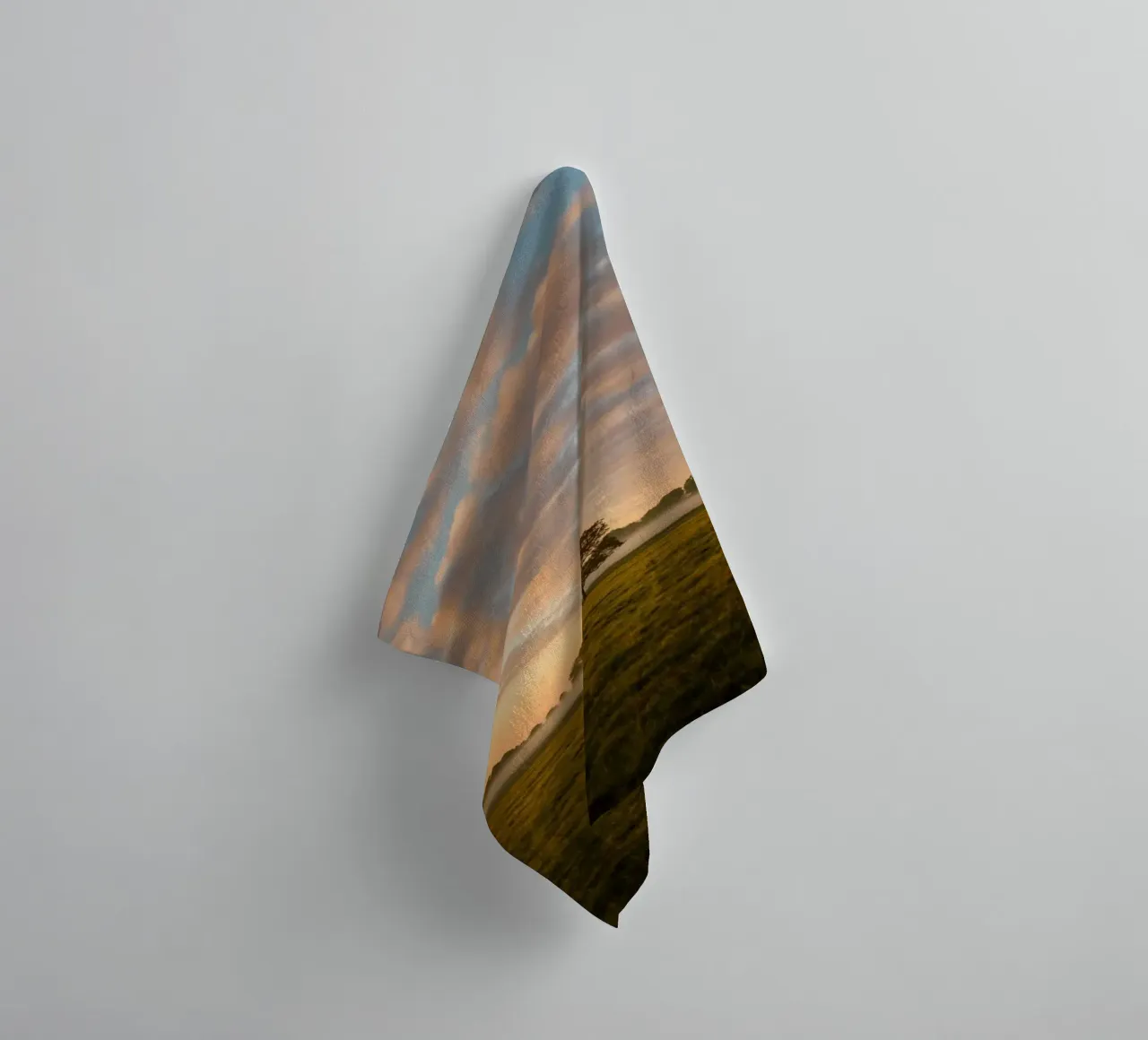 sunlight trees open space towel by animal story home