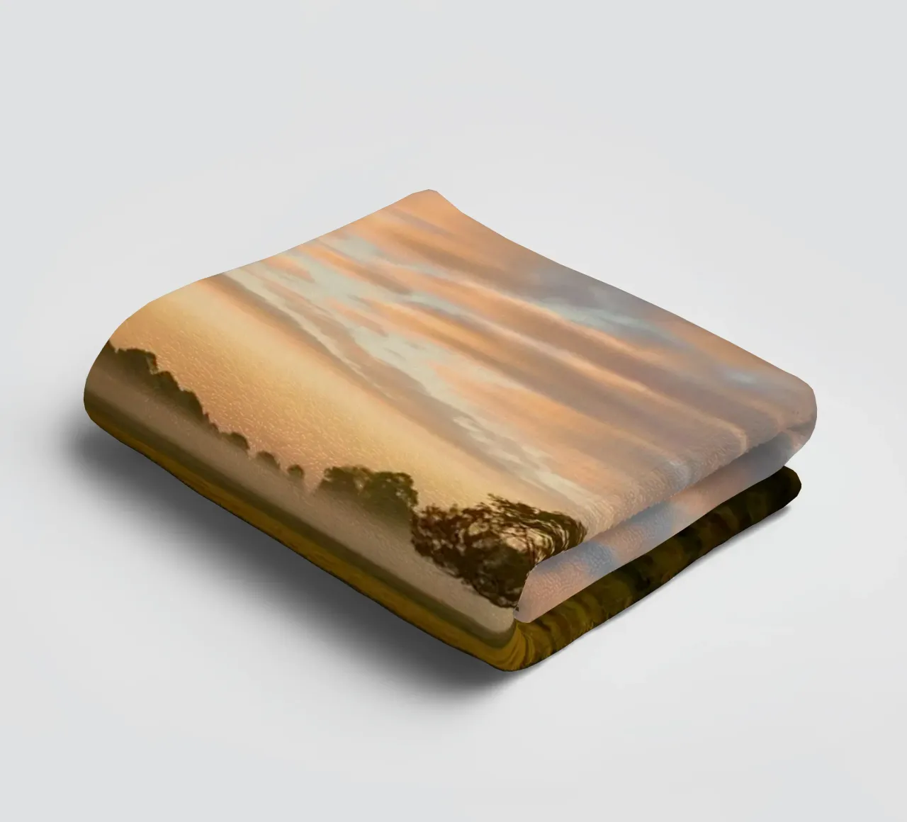 sunlight trees open space towel by animal story home