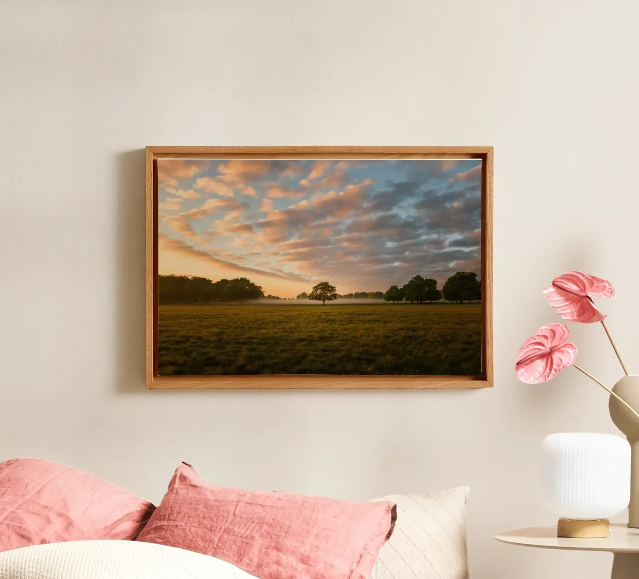 sunlight trees open space tela da animal story home