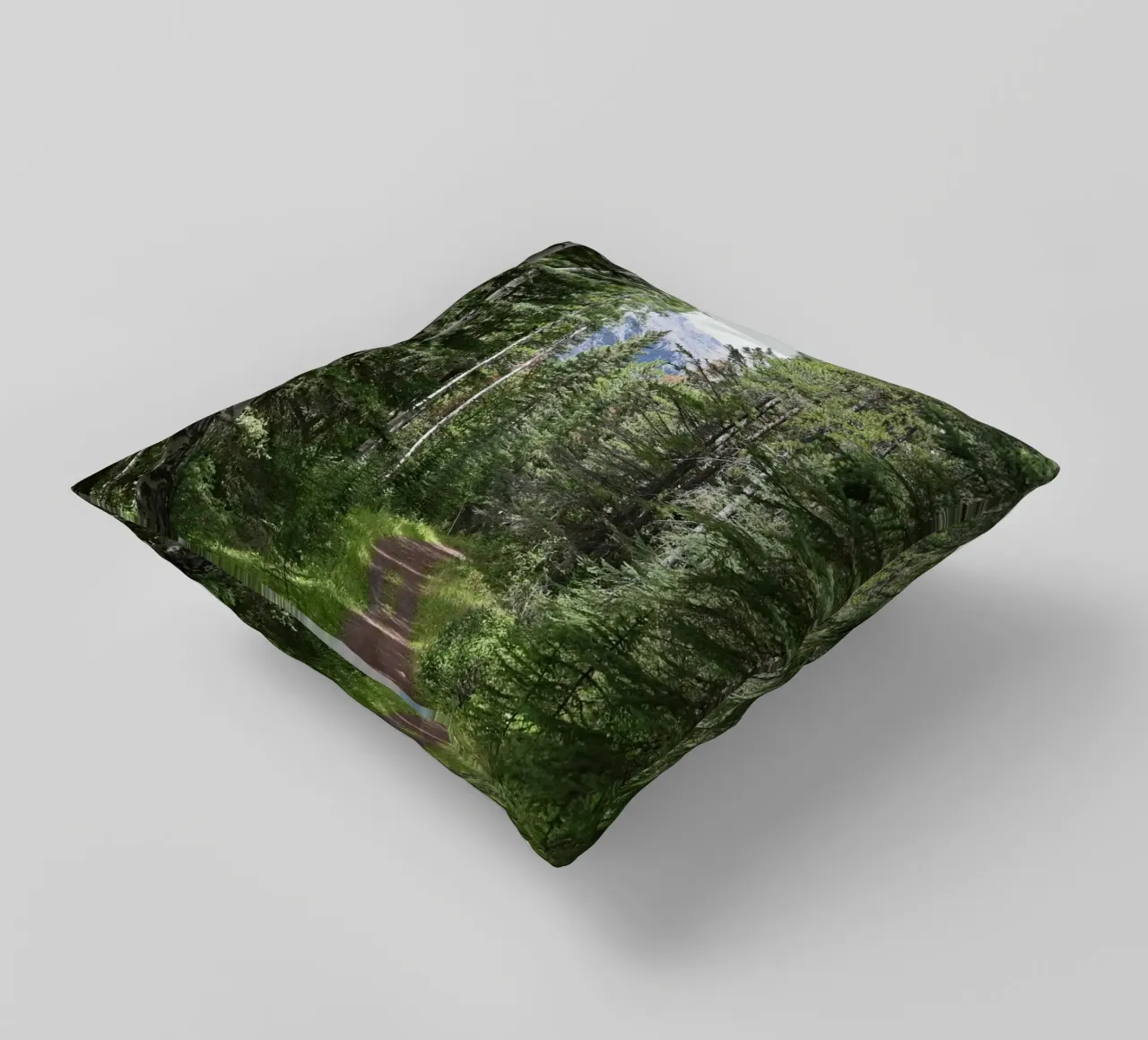 scenery woods landscape decorative cushion by cofa home