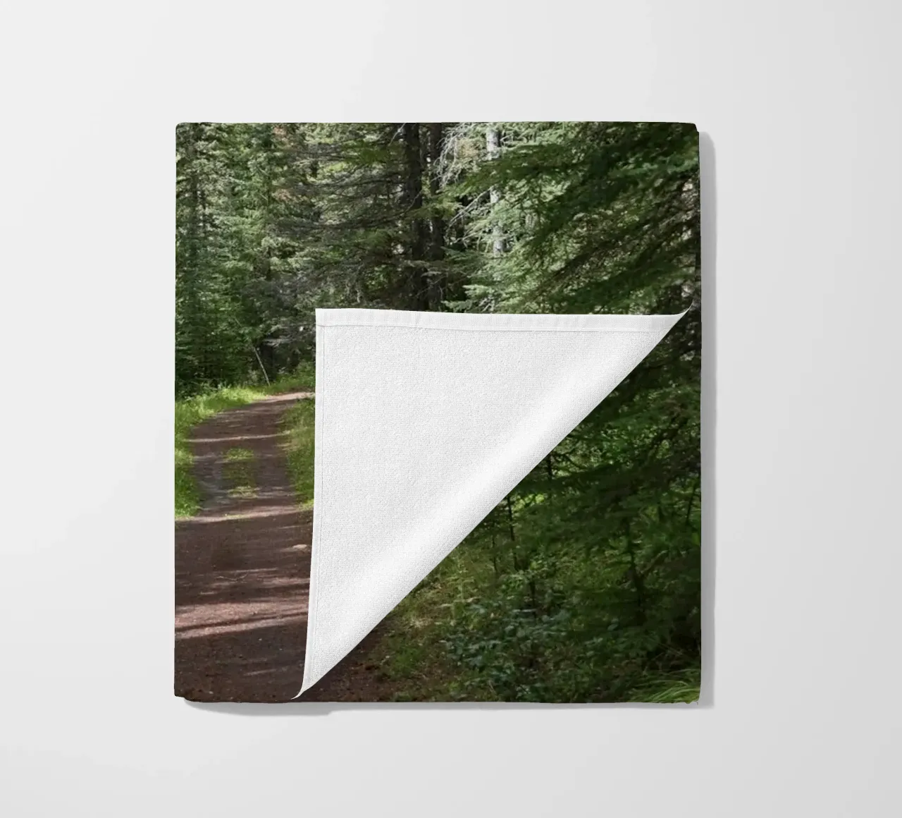 scenery woods landscape beach towel by cofa home