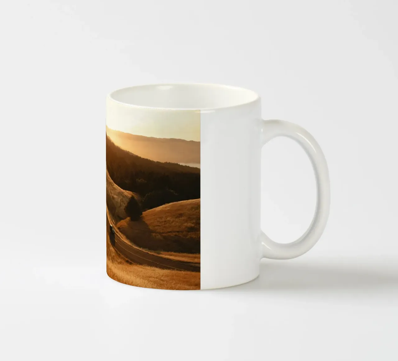 golden light landscape sky tazza in ceramica da cofa home