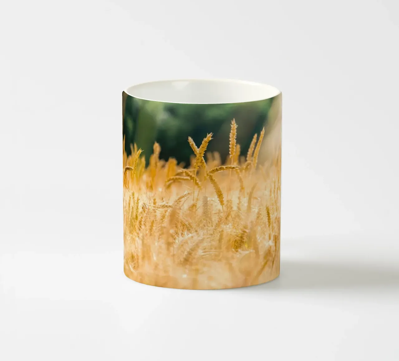 rural farming sunrise Keramik Tasse von animal story home