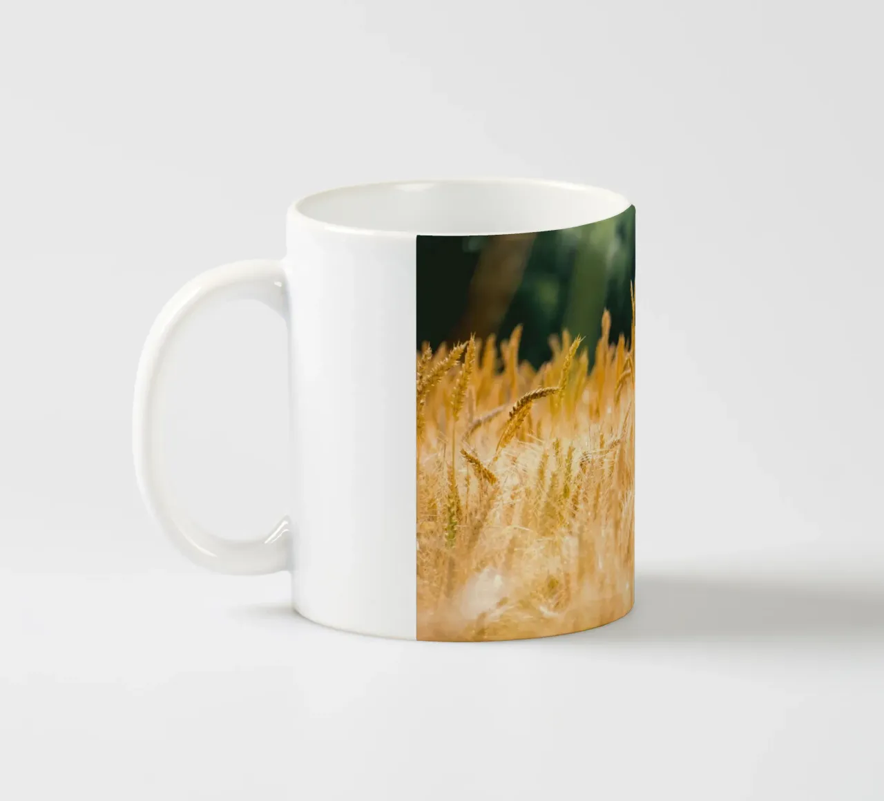 rural farming sunrise Keramik Tasse von animal story home