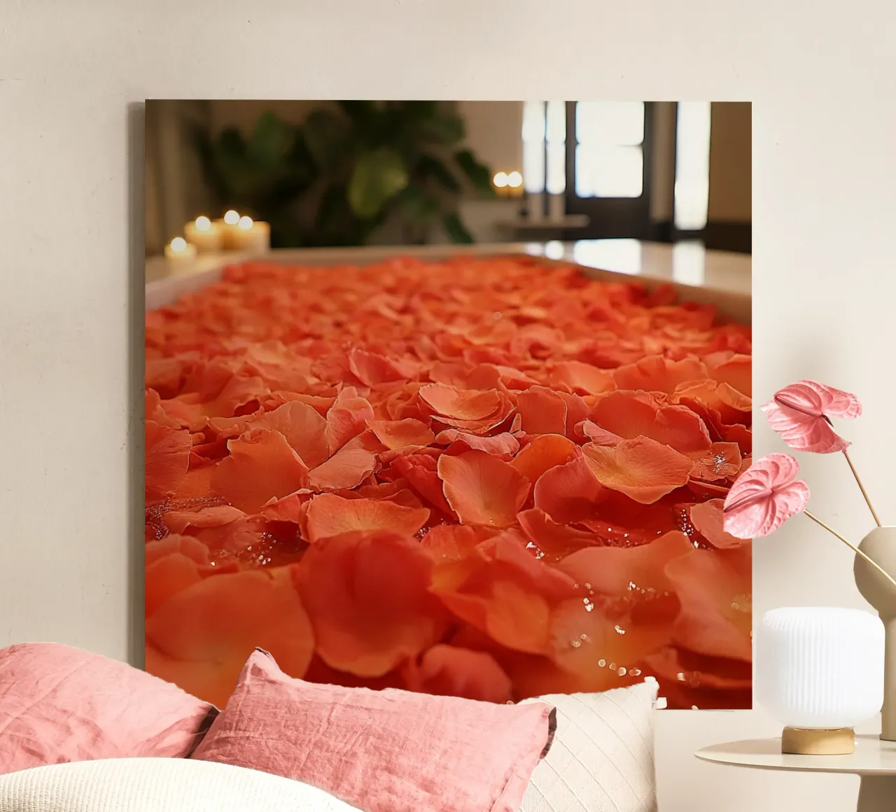 Immersione di petali tela con Cornice a cassetta da StillVibe Home