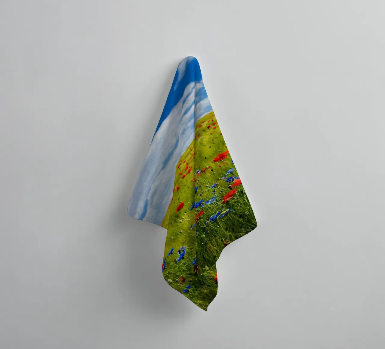 wildflowers poppies towel by cofa home