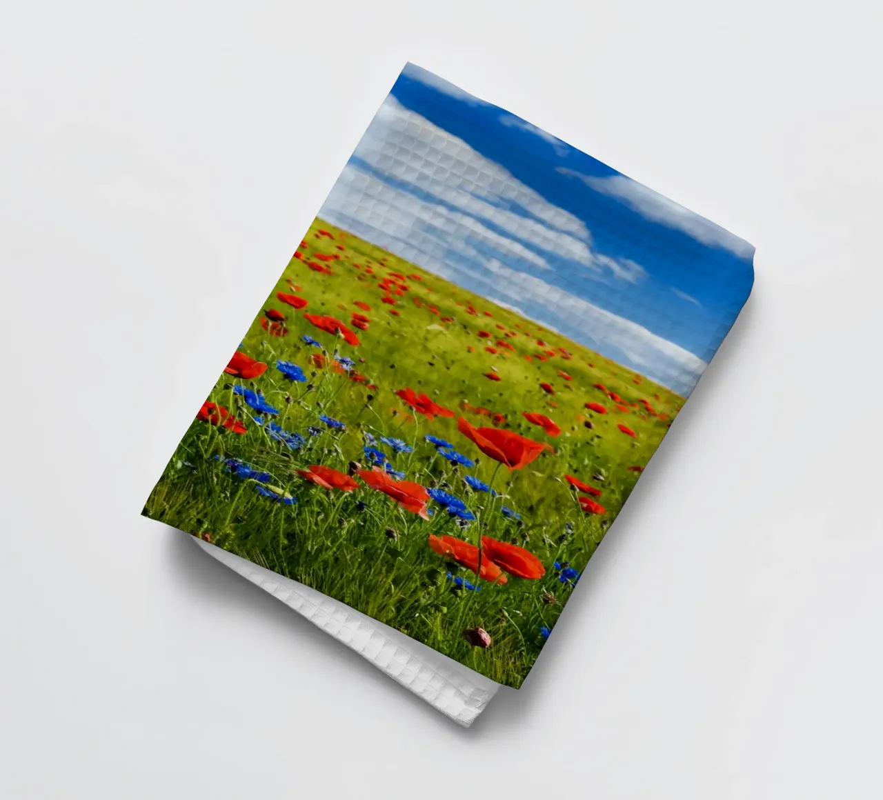 wildflowers poppies canovaccio da cucina da cofa home