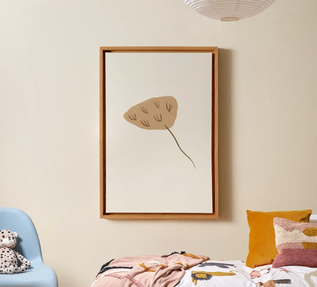 Sea Study No 14 tela con Cornice a cassetta da treechild