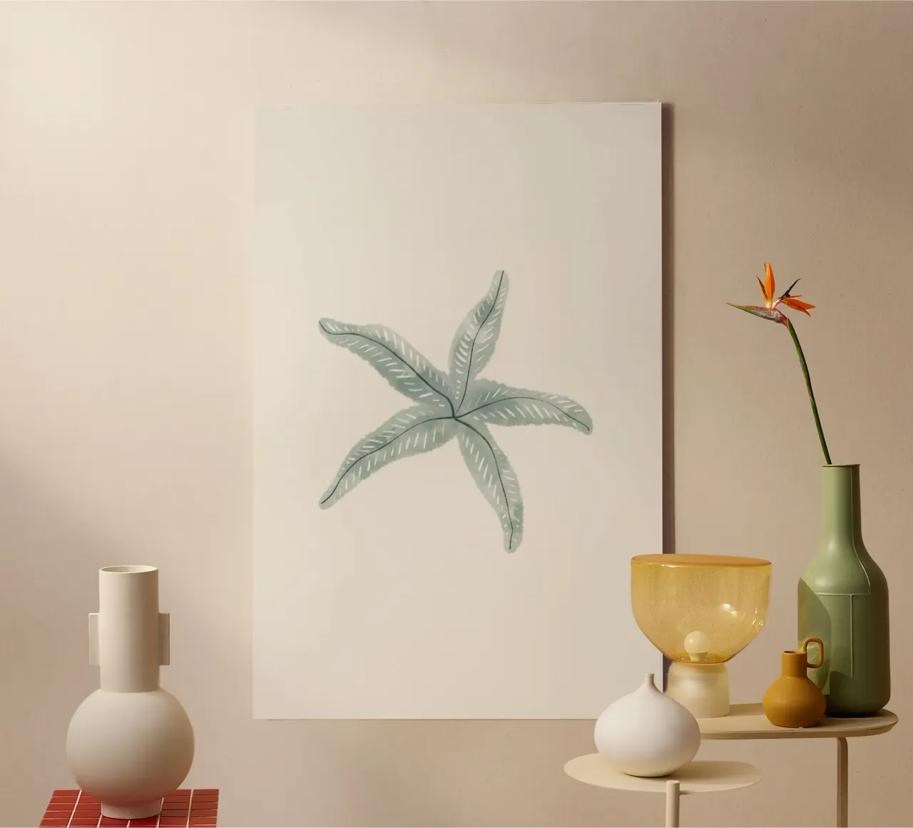 Sea Study No 21 tela con Cornice a cassetta da treechild