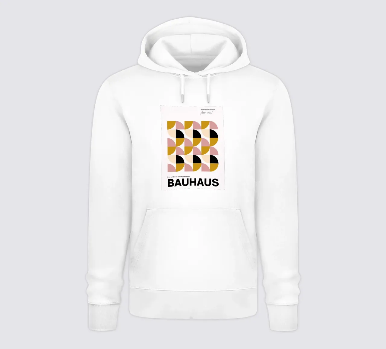 Bauhaus Modulare - Geometria di colori tenui felpa con cappuccio da Casa Calm