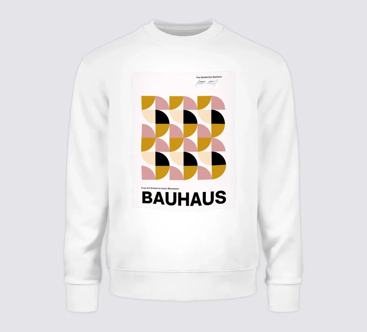 Bauhaus Modular – Soft Color Geometry sweatshirt by Casa Calm
