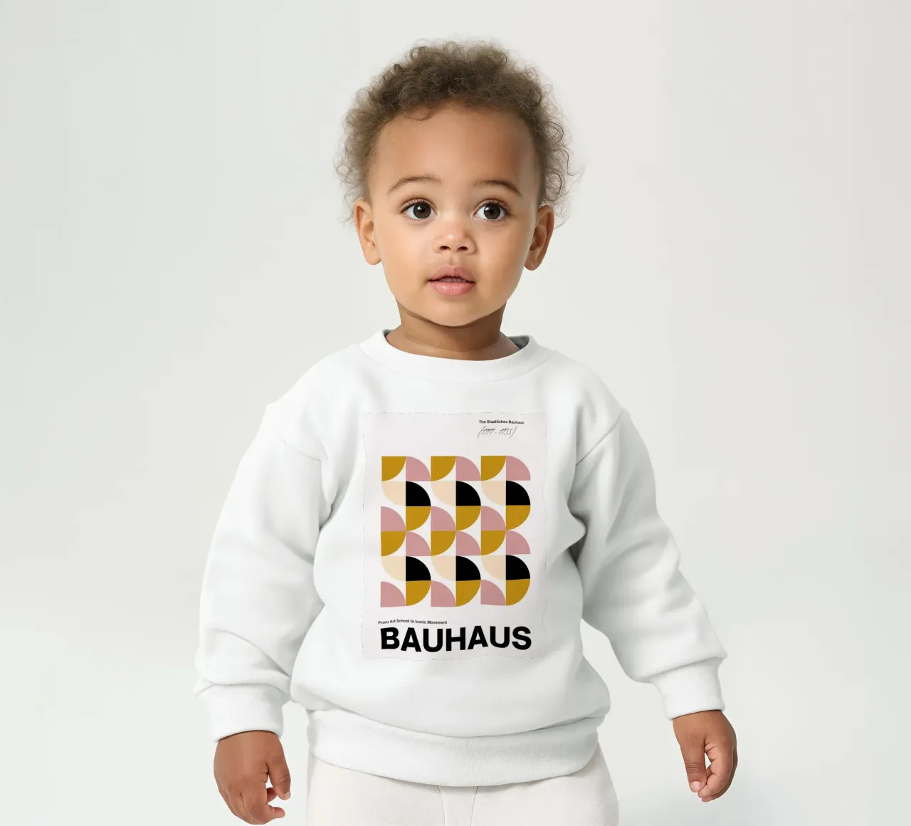 Bauhaus Modulare - Geometria di colori tenui felpa neonato da Casa Calm