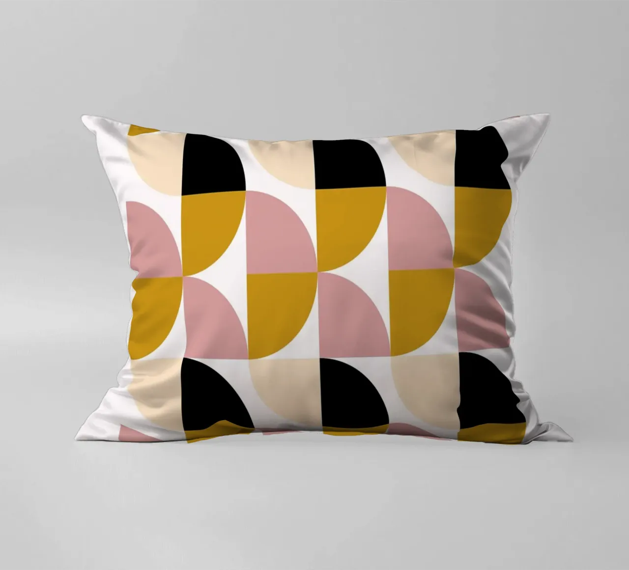 Bauhaus Modulare - Geometria di colori tenui cuscino da Casa Calm