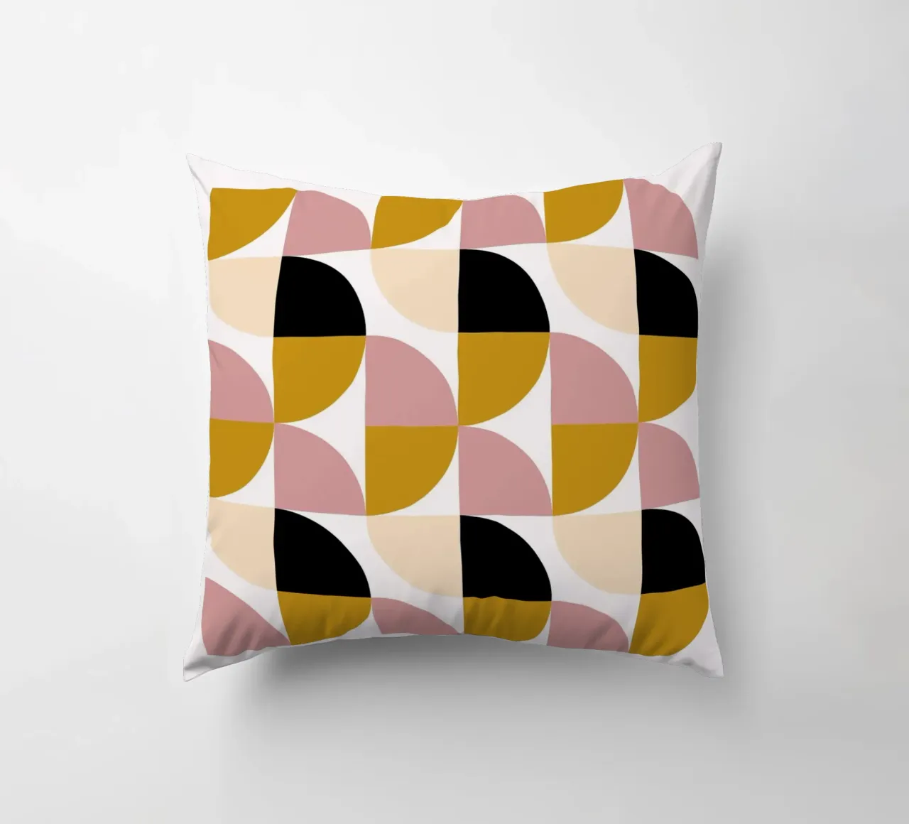 Bauhaus Modulare - Geometria di colori tenui cuscino da Casa Calm