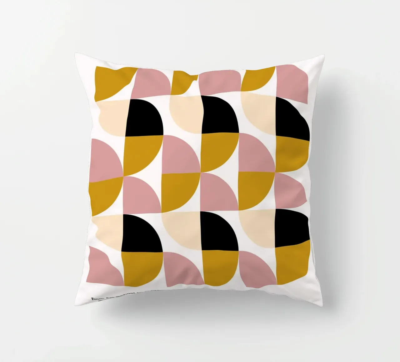 Bauhaus Modulare - Geometria di colori tenui cuscino da Casa Calm