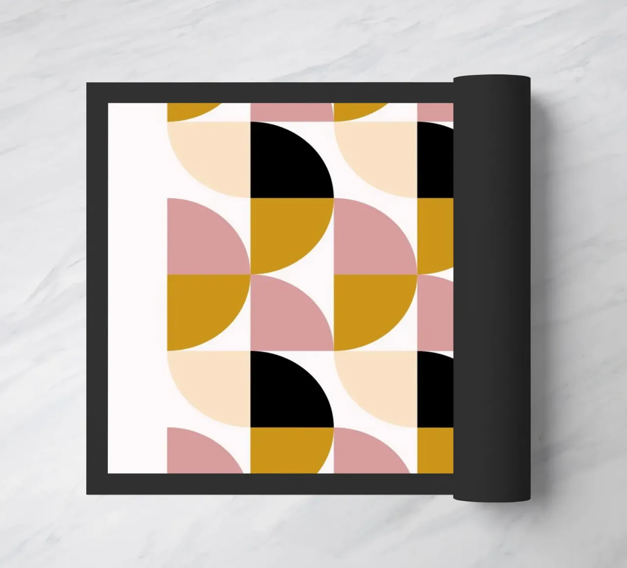 Bauhaus Modular – Soft Color Geometry doormat by Casa Calm