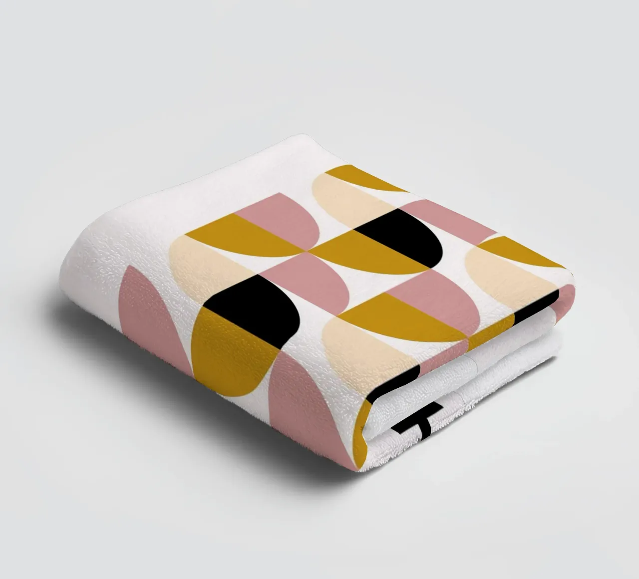 Bauhaus Modular – Soft Color Geometry towel by Casa Calm