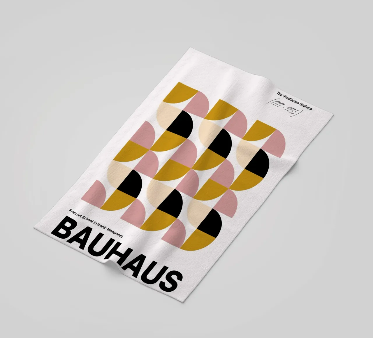Bauhaus Modular – Soft Color Geometry beach towel by Casa Calm