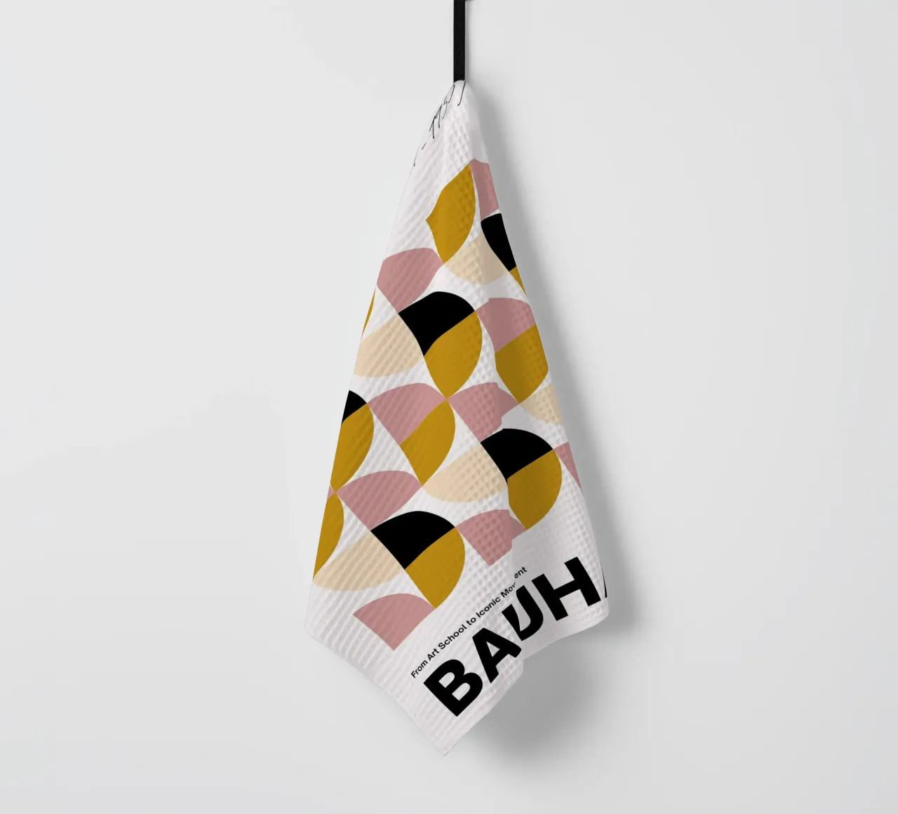 Bauhaus Modular – Soft Color Geometry tea towel by Casa Calm
