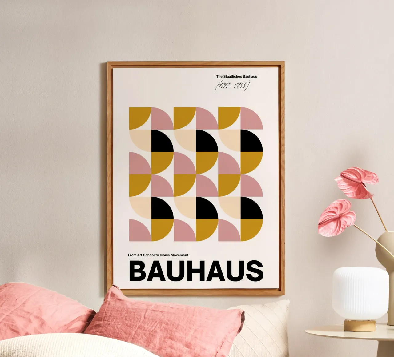Bauhaus Modular – Soft Color Geometry alu-dibond by Casa Calm