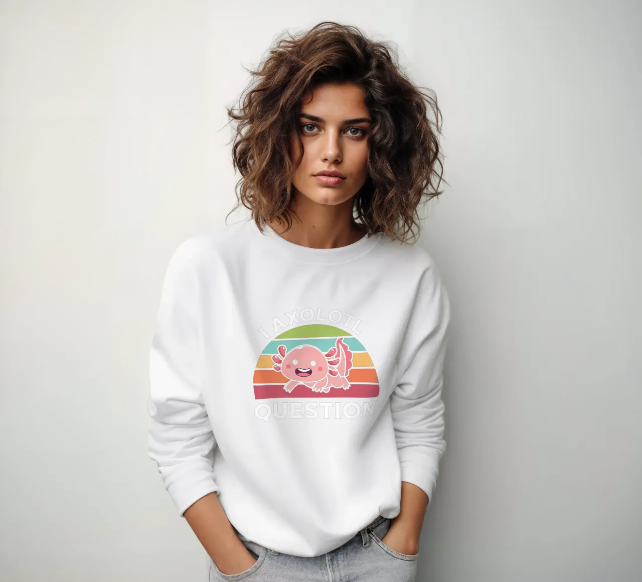 I Axolotl Question sweatshirt van edsonramosart