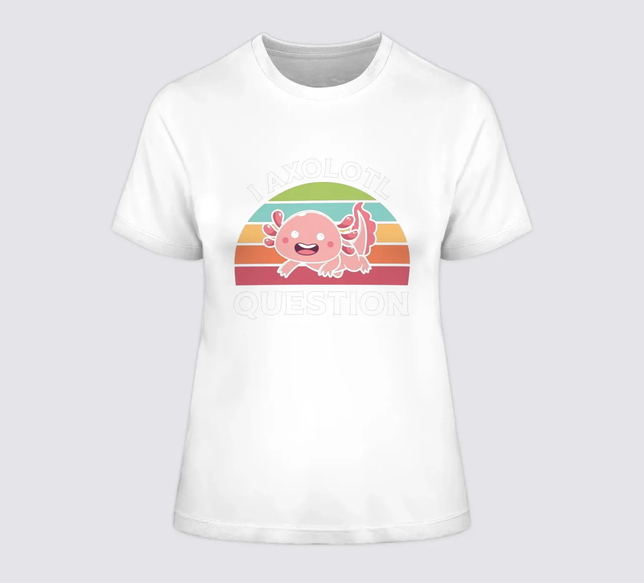 I Axolotl Question camiseta de mujer de edsonramosart