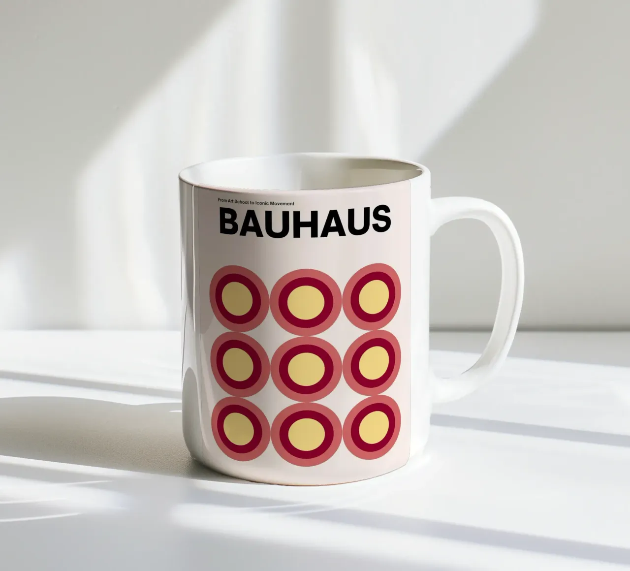 Cerchi Bauhaus - Grafici e colorati tazza in ceramica da Casa Calm