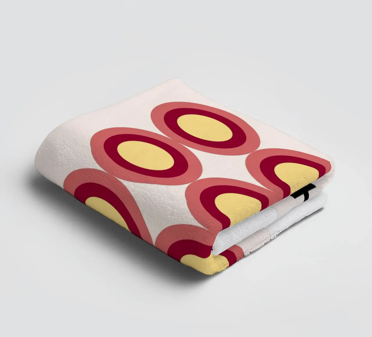 Cerchi Bauhaus - Grafici e colorati asciugamano da bagno da Casa Calm