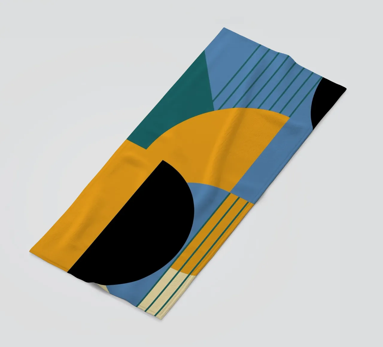 Bauhaus Colours - Abstract & Geometric beach towel by Casa Calm