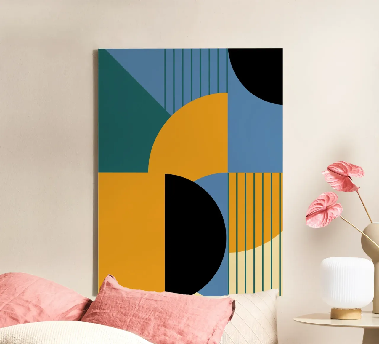 Bauhaus Colours - Abstract & Geometric canvas by Casa Calm
