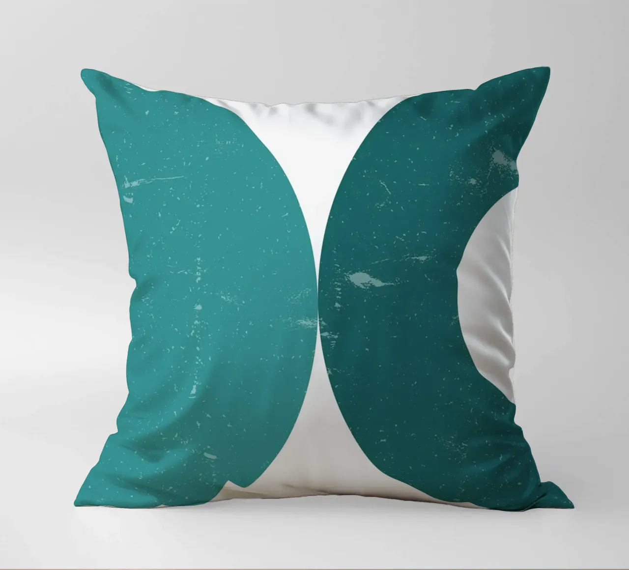 Retro semicircle duo - Modern Art Print decorative cushion by Casa Calm