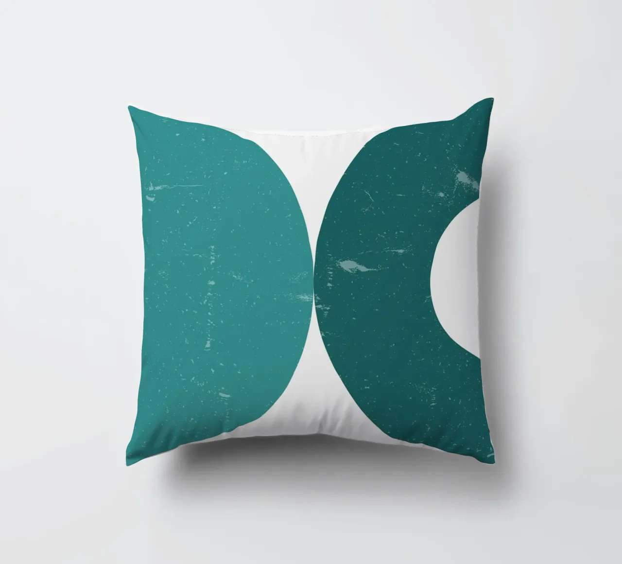 Retro semicircle duo - Modern Art Print decorative cushion by Casa Calm