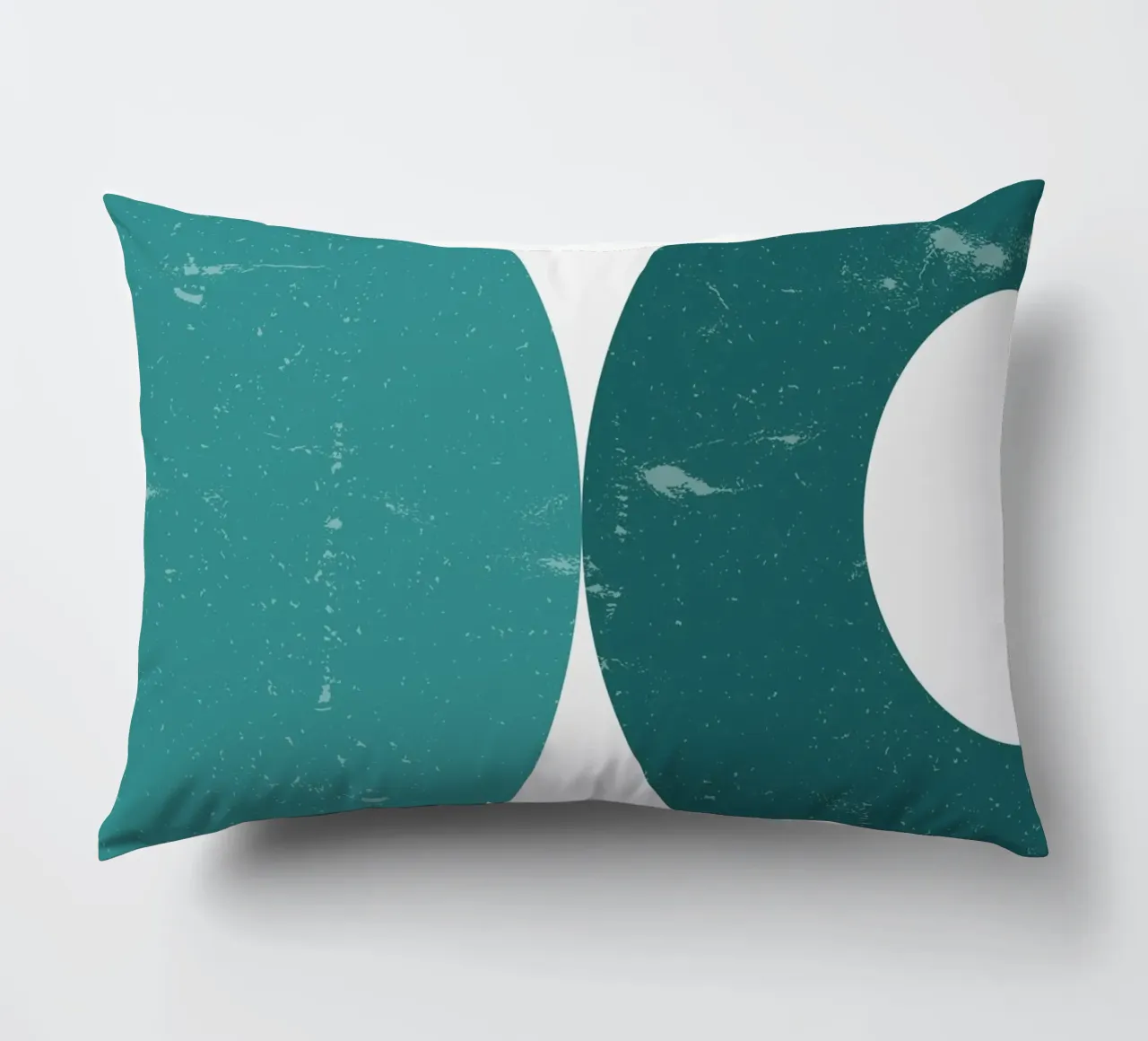 Retro semicircle duo - Modern Art Print decorative cushion by Casa Calm