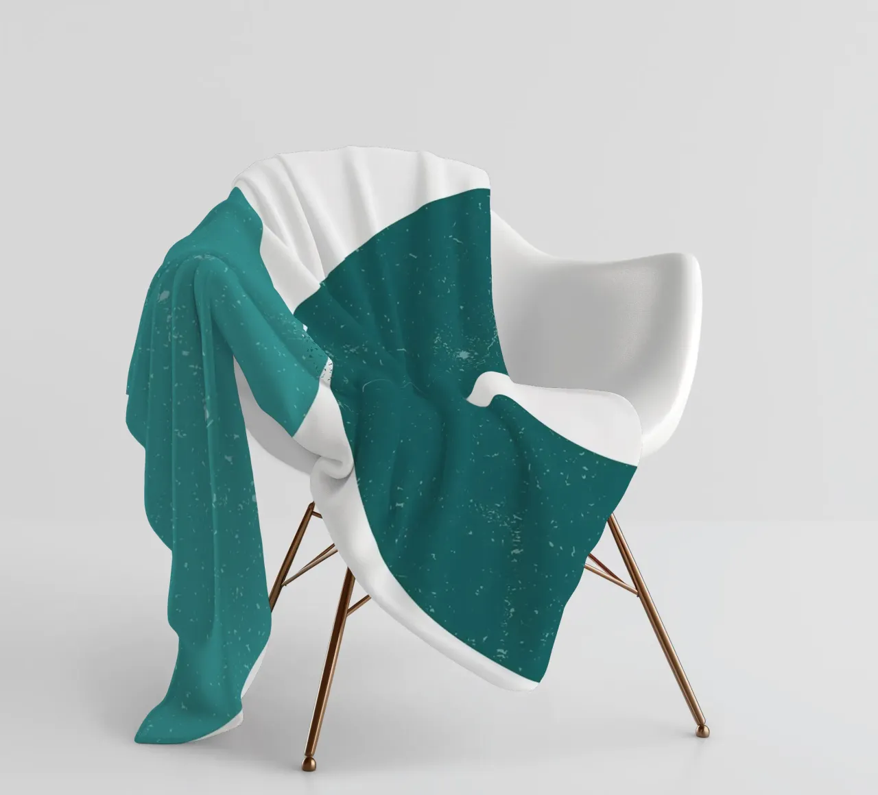 Retro Halbkreis Duo – Modern Art Print Fleecedecke von Casa Calm