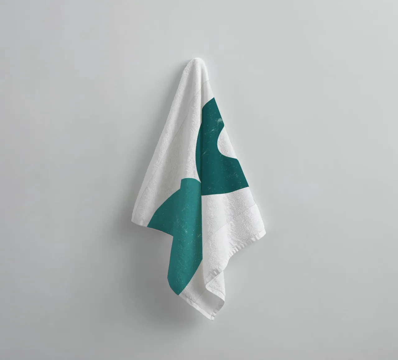 Retro semicircle duo - Modern Art Print towel by Casa Calm